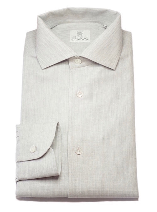AMALFI  grey chambray cotton shirt