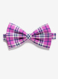 ARVO Fuchsia tartan ready-tied flannel Bow tie