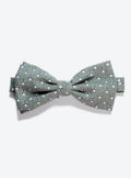 ARVO grey ready-tied light flannel printed Bow tie