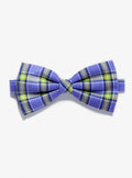 ARVO purple tartan ready-tied flannel Bow tie