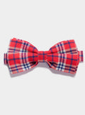 ARVO red tartan ready-tied flannel Bow tie