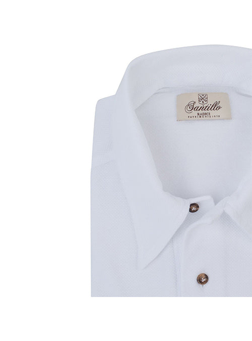 BORG exclusive white cotton  radici patrimonio 1970 polo