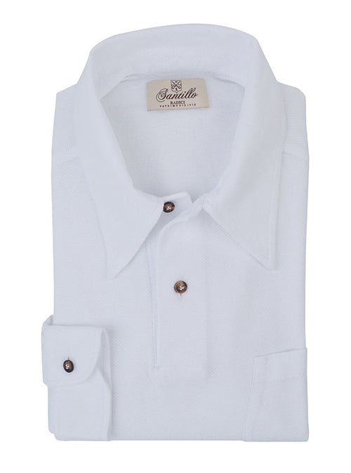 BORG exclusive white cotton  radici patrimonio 1970 polo