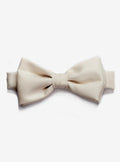 BACCARÁ Ivory ready-tied silk-cotton Bow tie