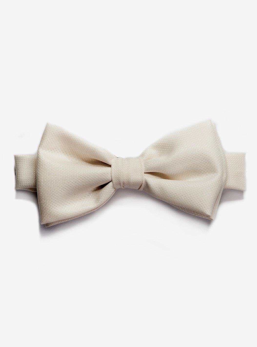 BACCARÁ Ivory ready-tied silk-cotton Bow tie