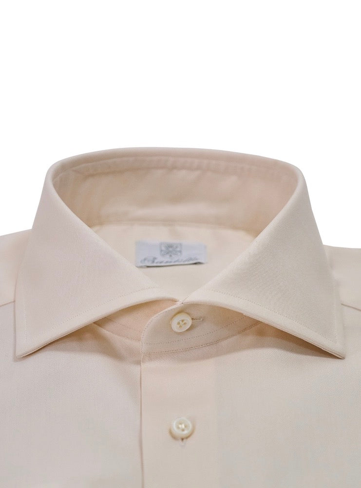 CAROTENUTO Ivory Twill Cotton Shirt