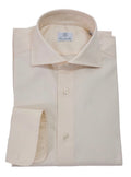 CAROTENUTO Ivory Twill Cotton Shirt