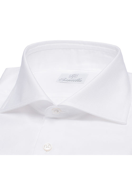 CAROTENUTO White Twill Cotton Shirt