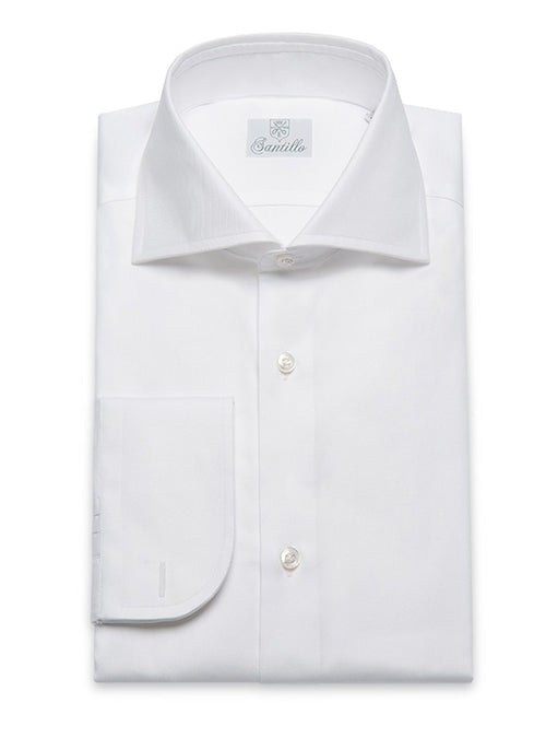 CAROTENUTO White Twill Cotton Shirt