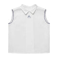 CAMICIA DELLA FORTUNA white/blu edges baby shirt