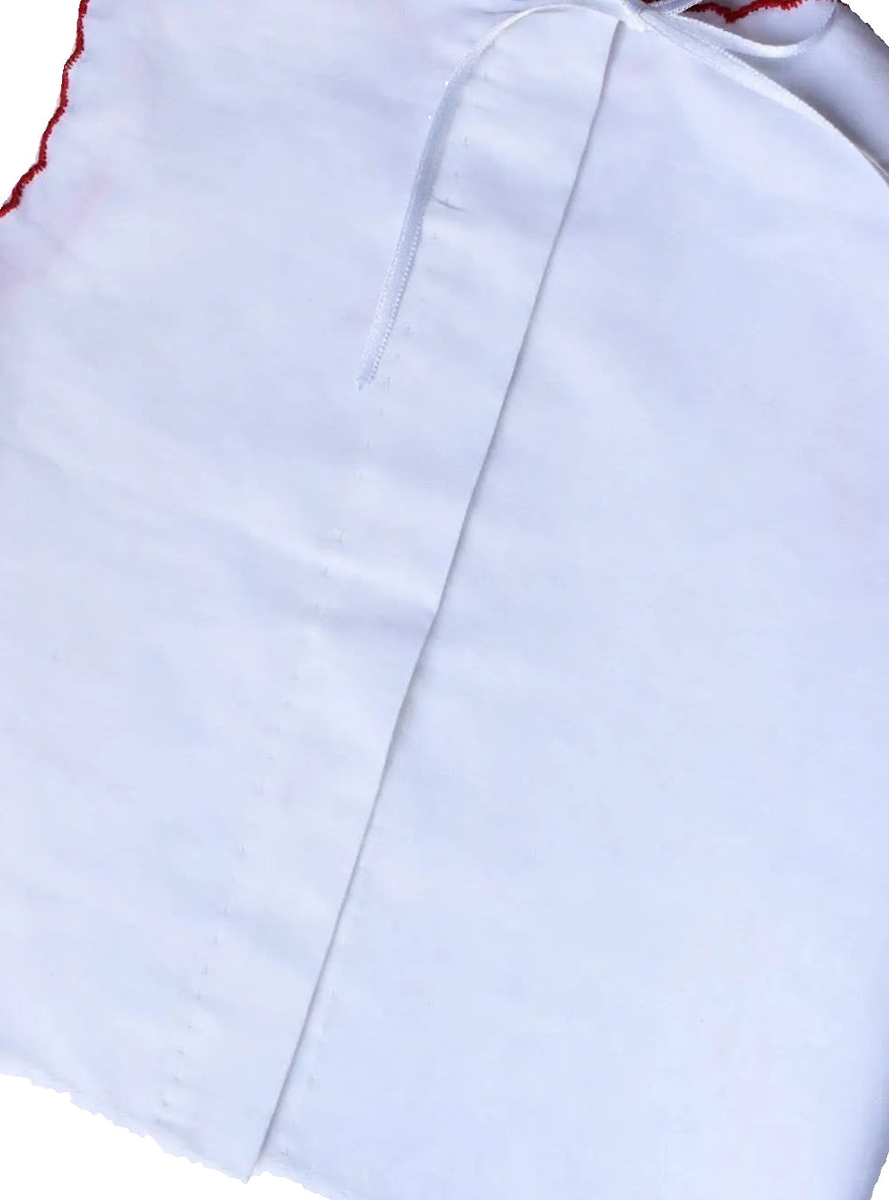 CAMICIA DELLA FORTUNA white/red edges baby shirt
