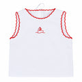 CAMICIA DELLA FORTUNA white/red edges baby shirt