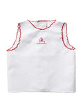 CAMICIA DELLA FORTUNA white/red edges baby shirt