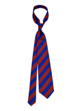 REGIMENTAL cobalt/red silk tie