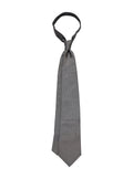 SATIN solid medium grey silk ties