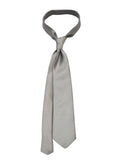 SATIN solid pale grey silk ties