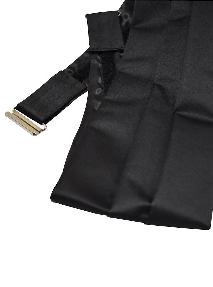 CUMMERBUND black adjustable silk