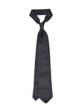 JACQUARD dark grey/white pin silk ties