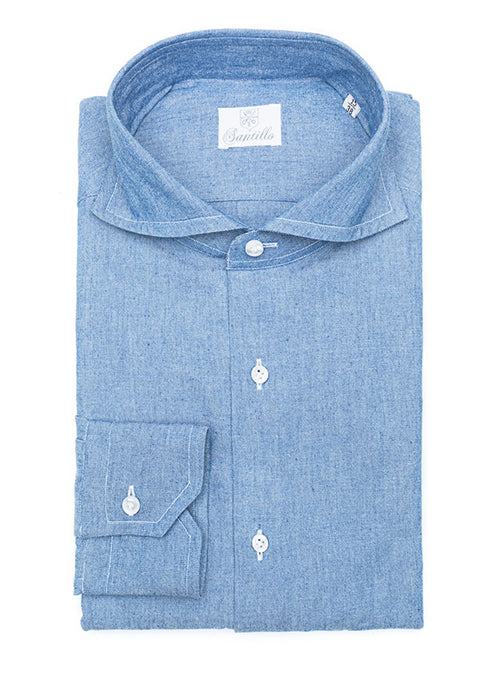 DEAN DENIM Chambray Cotton Shirt