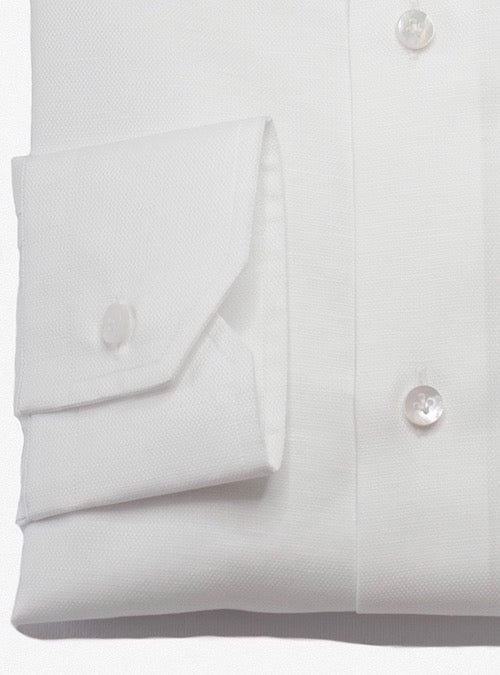 ESPRESSO BADGE white cotton shirt