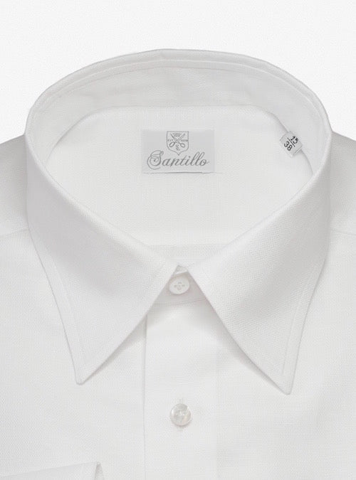 ESPRESSO BADGE white cotton shirt