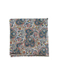 FILANDA vintage paisley printed radici patrimonio 1970 pocket square