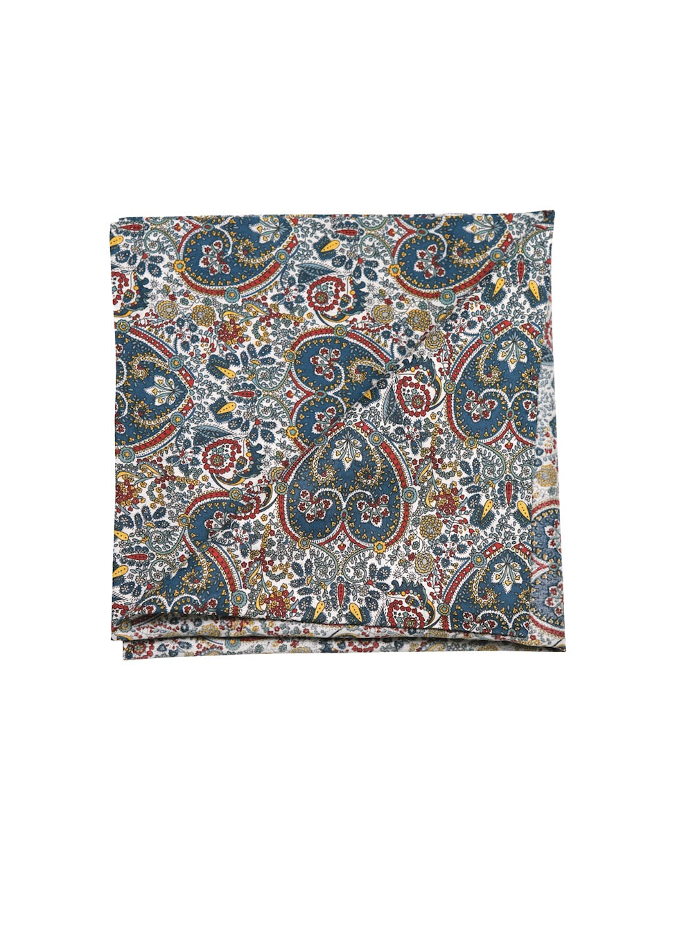 FILANDA vintage paisley printed radici patrimonio 1970 pocket square