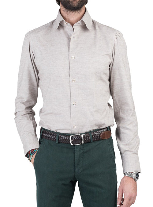 GAGLIOPPO Beige Flannel Radici Patrimonio 1970 Shirt