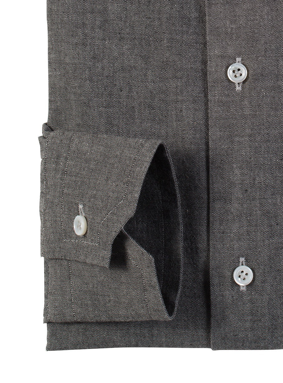 GREY DEAN DENIM Chambray Cotton Shirt