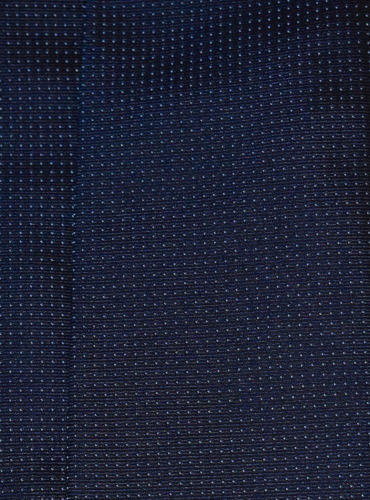 JACQUARD dark navy/azure pin silk ties