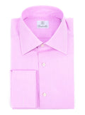 LORD FITZROY pink fil a fil giza cotton shirt