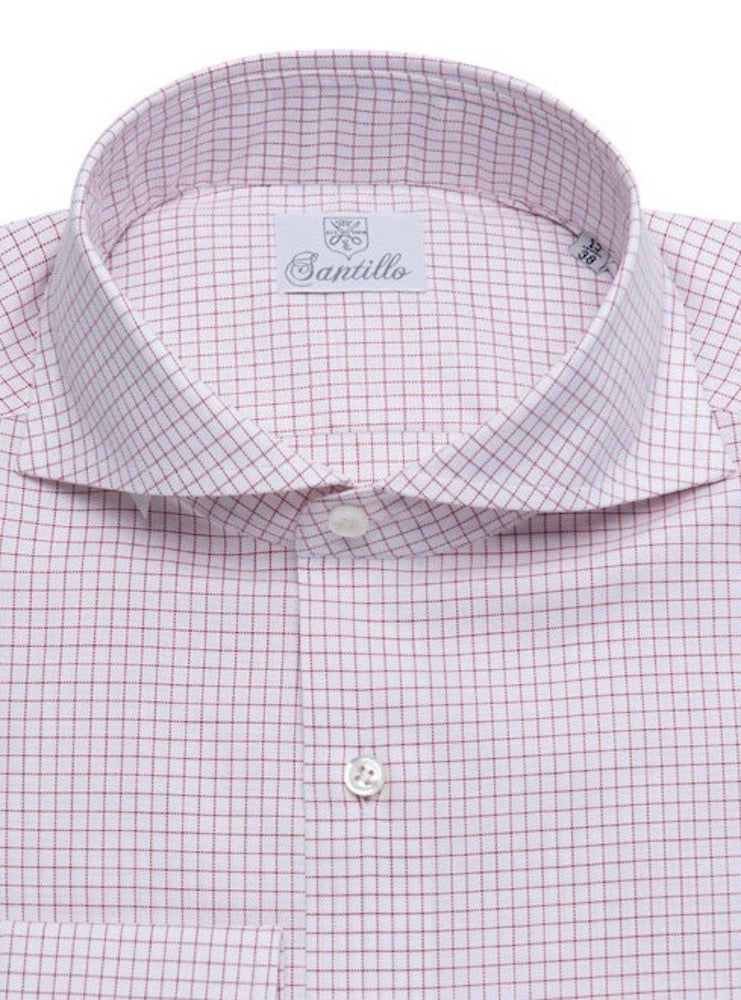 LORD ROSEBERY red windowpane check shirt