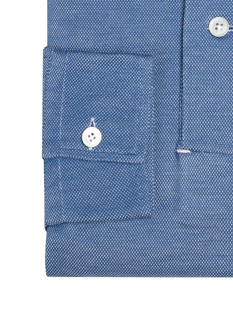 MARECHIARO pale blu radici patrimonio 1970 polo shirt