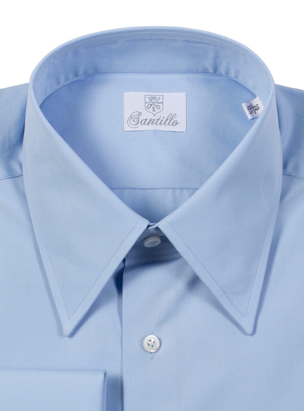 MULBERRY STREET SKY-BLU double twisted cotton shirt