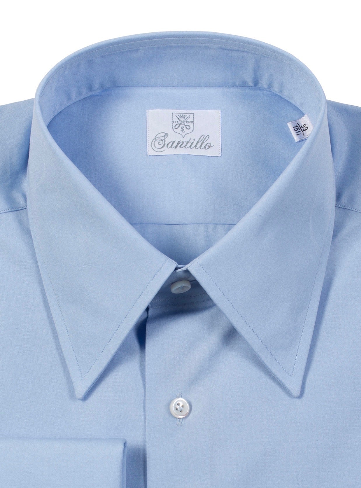 MULBERRY STREET SKY-BLU double twisted cotton shirt