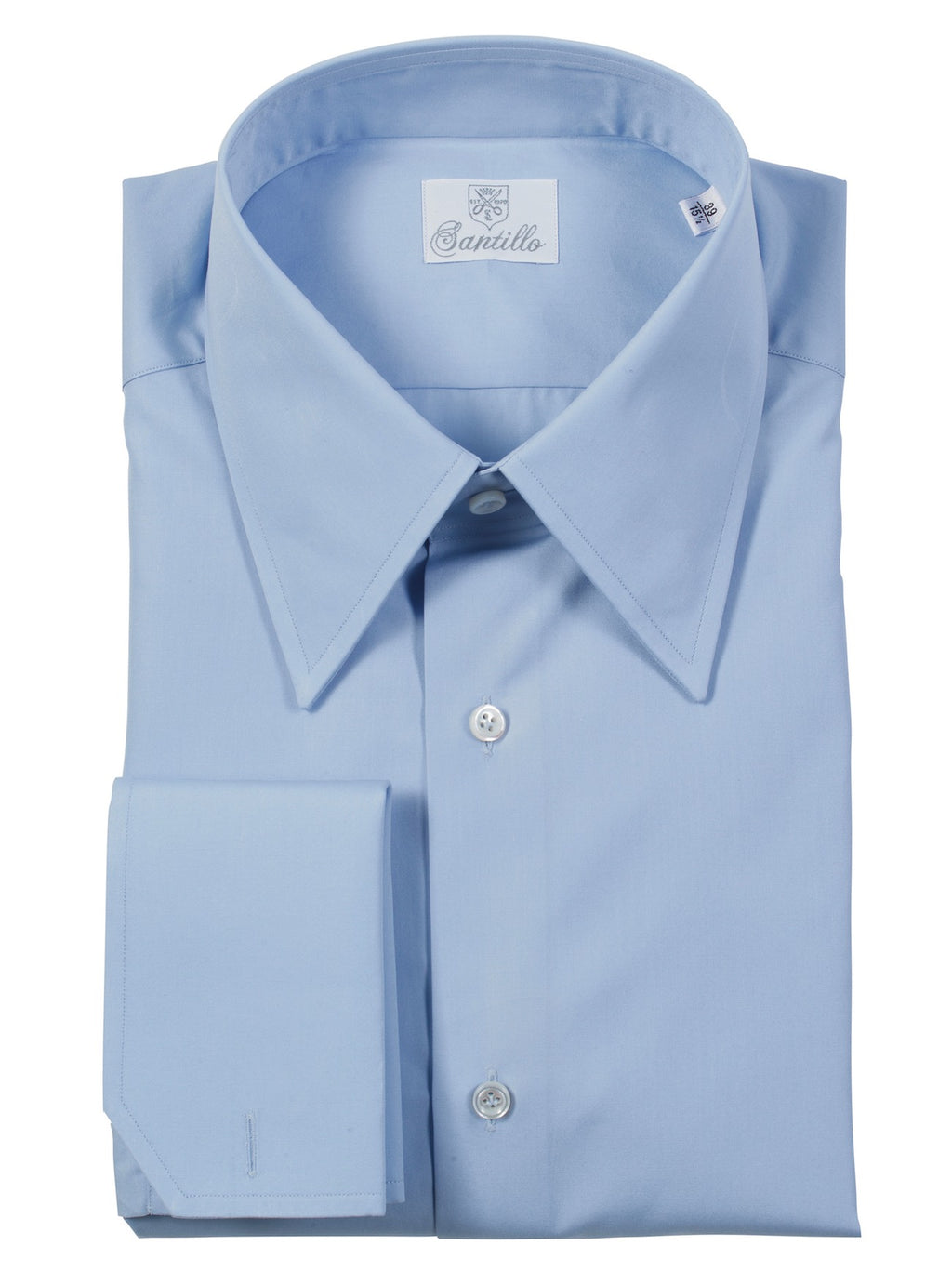 MULBERRY STREET SKY-BLU double twisted cotton shirt