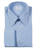 MULBERRY STREET SKY-BLU double twisted cotton shirt