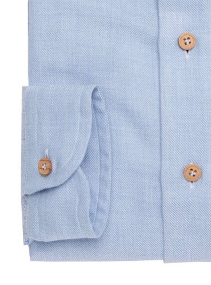 MARTIN azure cotton cashmere radici patrimonio1970 polo shirt