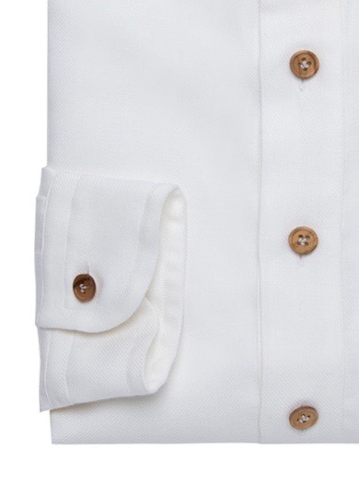 MARTIN white cotton cashmere radici patrimonio1970 polo shirt