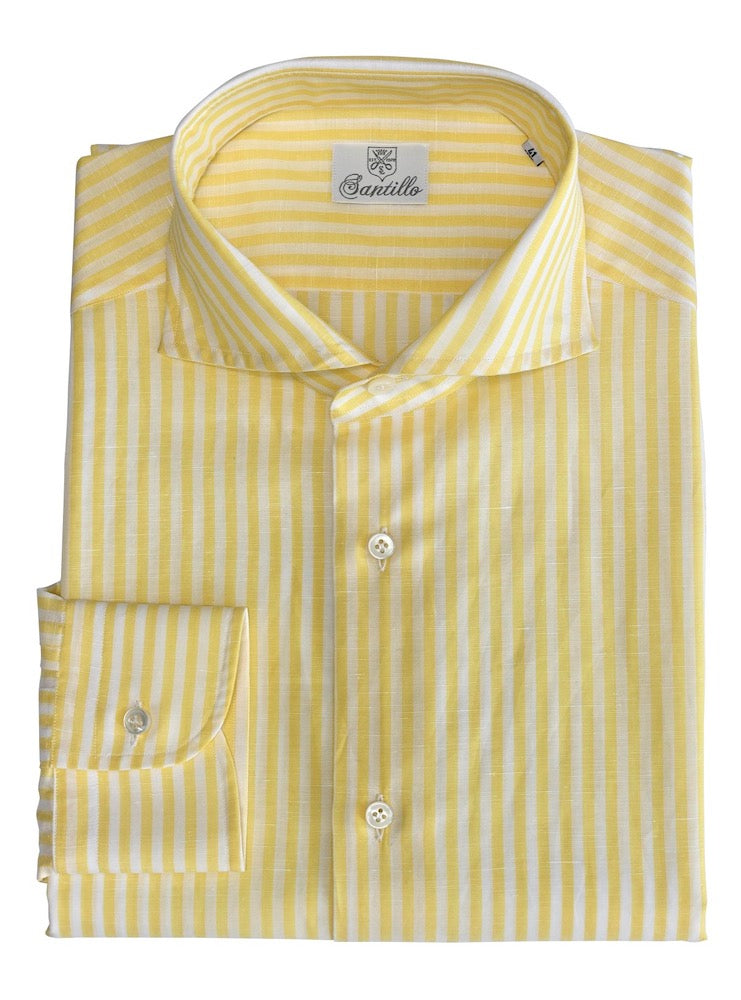 POSITANO yellow striped shirt