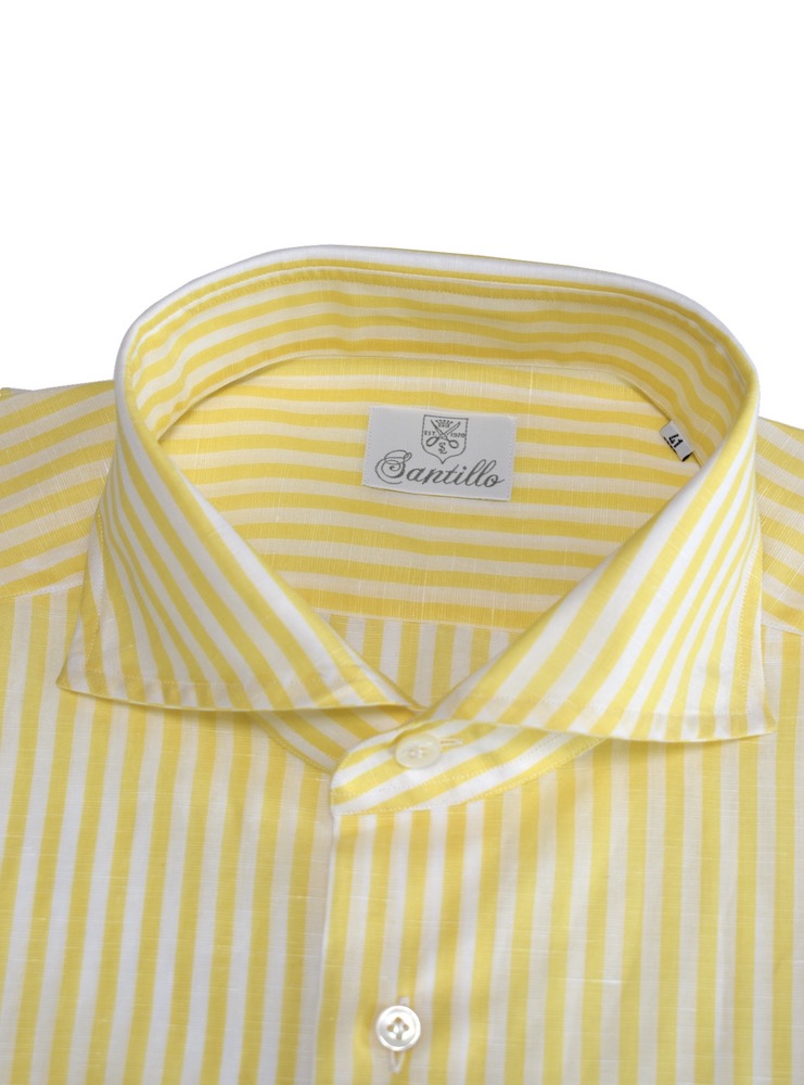 POSITANO yellow striped shirt