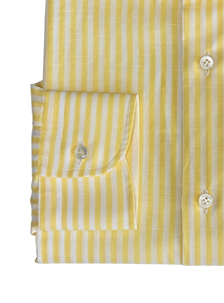 POSITANO yellow striped shirt
