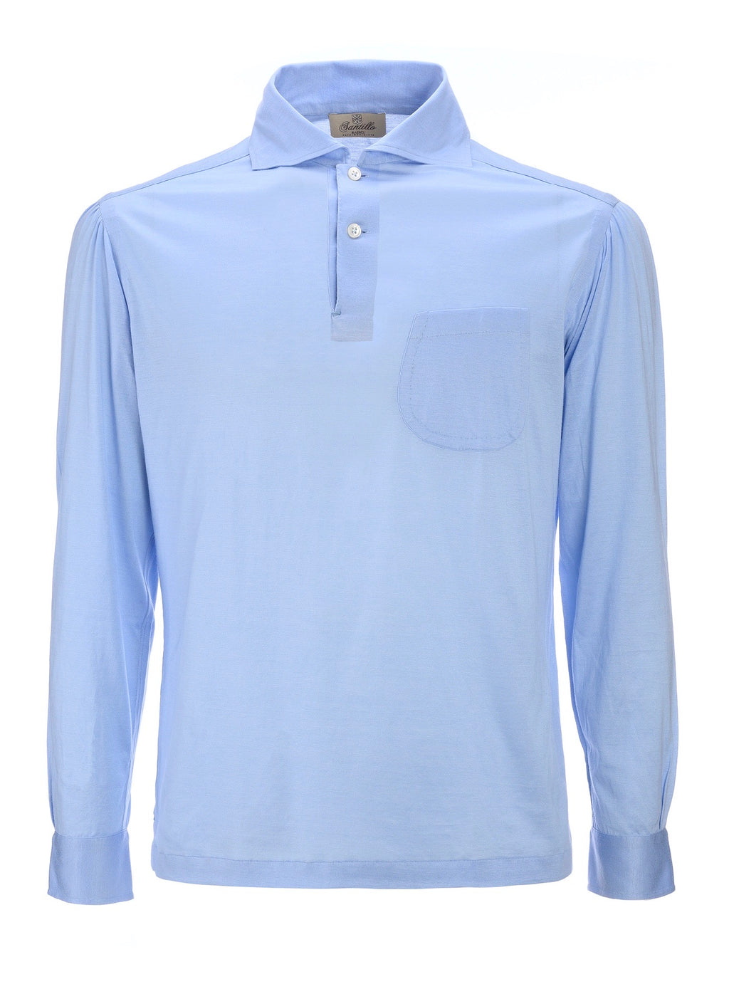 PANATTA Sky blue Filo di Scozia radici patrimonio 1970 polo