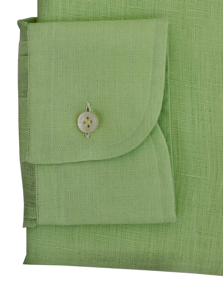 PIAZZETTA A CAPRI lime green linen