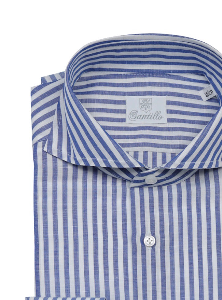 POSITANO blu striped shirt