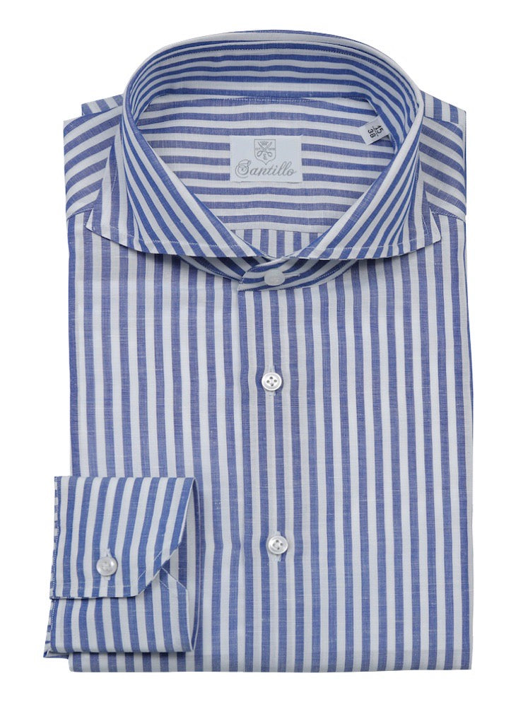 POSITANO blu striped shirt