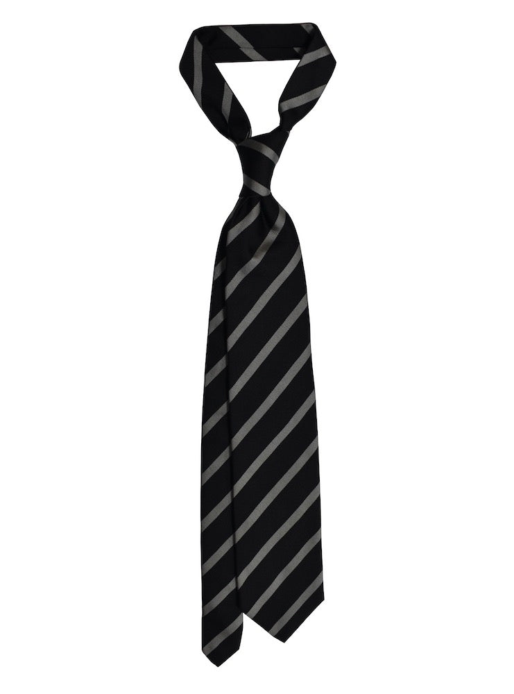 REGIMENTAL black background/ silver tie