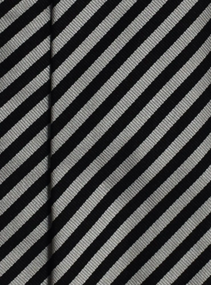 REGIMENTAL black/silver tie