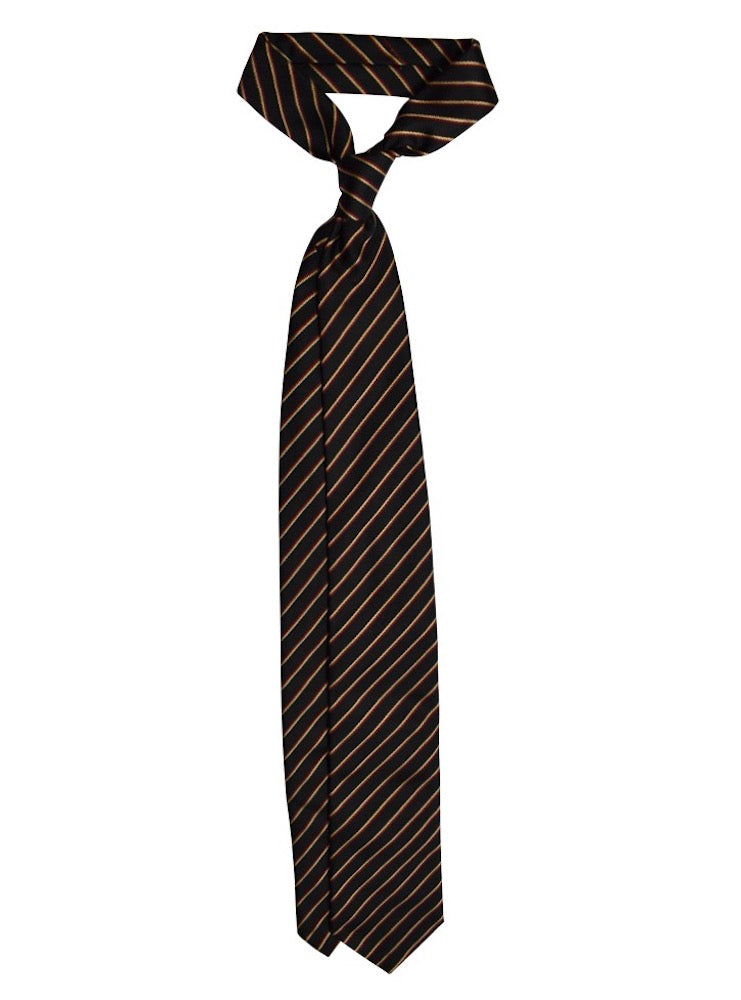 REGIMENTAL black/red/gold tie