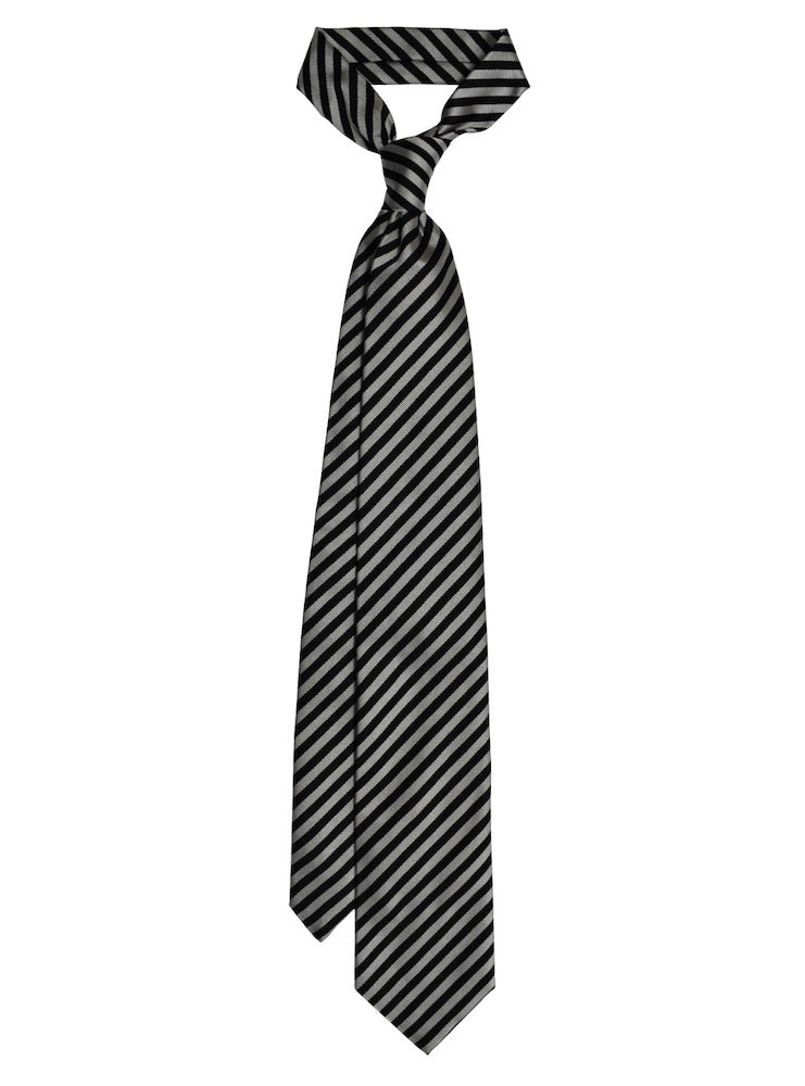REGIMENTAL black/silver tie